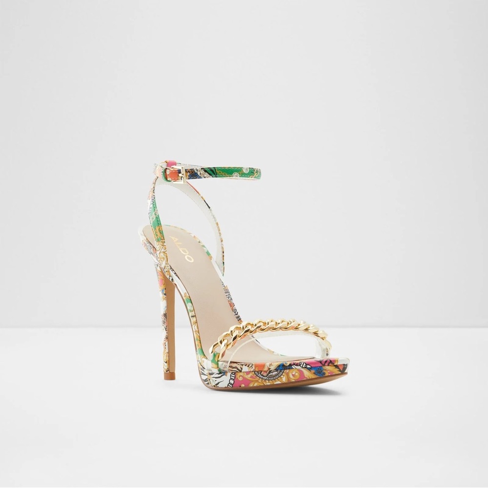 Aldo Vibrant Chain Detail Heels